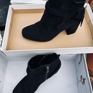 Black booties size:6